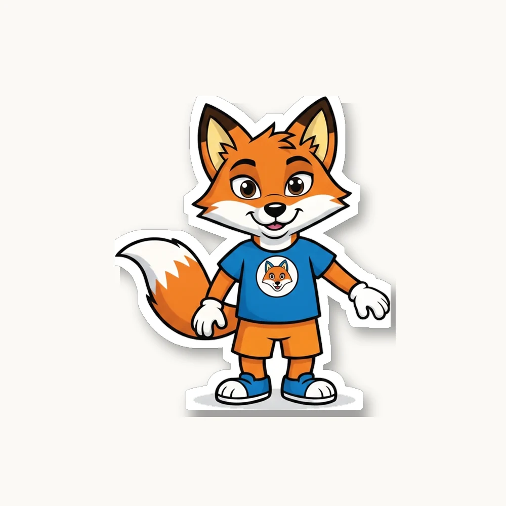 Big Fox Die-Cut Sticker